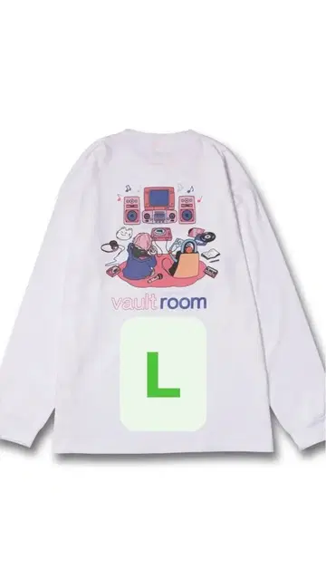 vaultroom nqrse L/S TEE WHITE 롱 슬리브 L