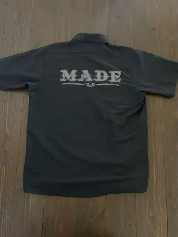 레어 MADE 워크 셔츠 반팔 RED KAP 굿 샬롯 밴드 T