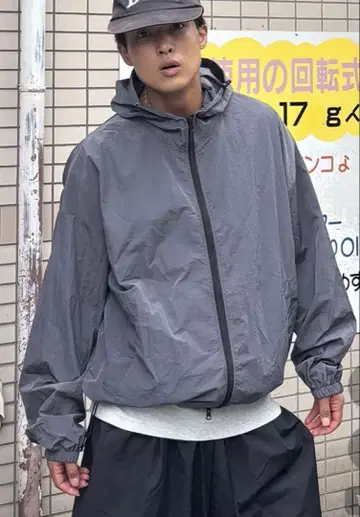 NUGU 나일론 후드티 newretro