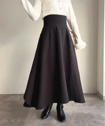 apres jour 백 드레이프 플레어 스커트