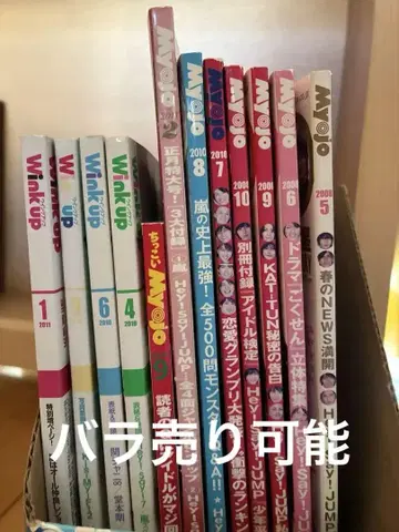 Myojo 쟈니즈 잡지 12권 묶음 판매