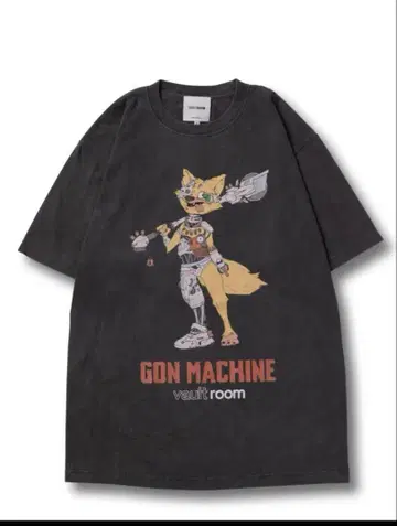 GON MACHINE TEE CHARCOAL L