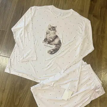 [ 당일 발송 ] 젤라또피케 고양이 룸웨어 상하의 세트