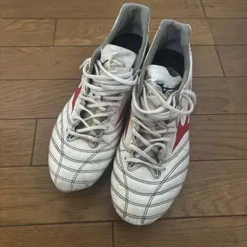 Mizuno 모나르시다 neo 축구화 스파이크 화이트/레드