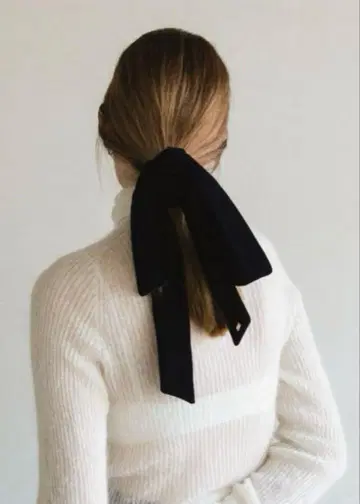LETICIA Ribbon-VELVET(Black)