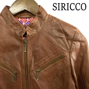 SIRICCO 천연 가죽 라이더 자켓 싱글 가죽 재킷 시코