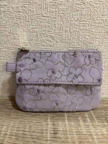 MARY QUANT 라벤더 꽃무늬 파우치