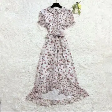 미사용급 빅 사이즈 로라 애슐리 꽃무늬 쉬폰 원피스 XL