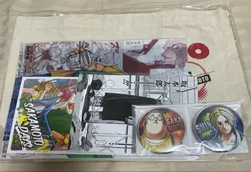 사카모토 데이즈 콤비 세트 토트백 캔뱃지 사카모토 타로 아사쿠라 신