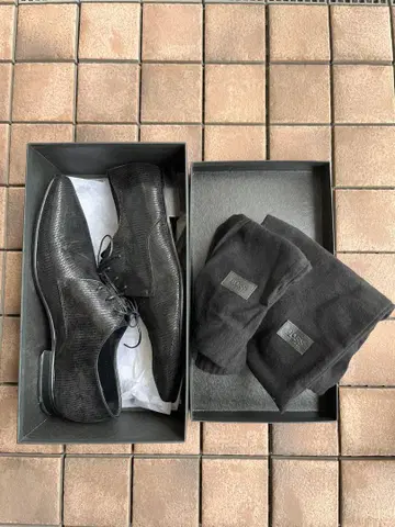HUGO BOSS FLANDER 블랙 가죽 신발 11