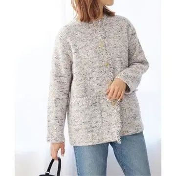 저널 스탠다드 레리움 썸머 트위드 니트 자켓