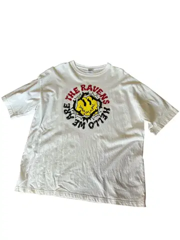 THE RAVENS Smiley 셔츠 XL 화이트