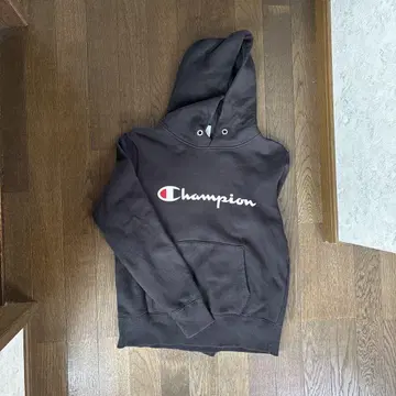Champion 블랙 후드티 여성용 L 사이즈