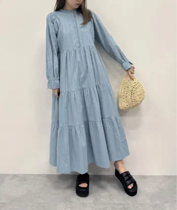 Forever21 티어드 롱 원피스