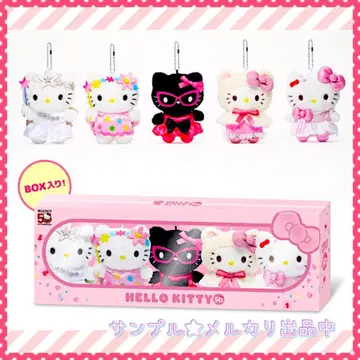 헬로키티 50주년 봉제 인형 참 5개 BOX 세븐인터넷 한정판 완판