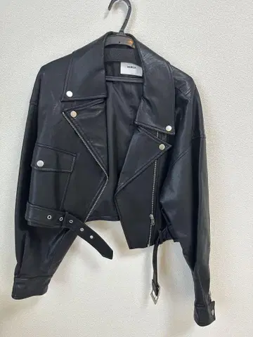 MURUA 블랙 라이더 자켓