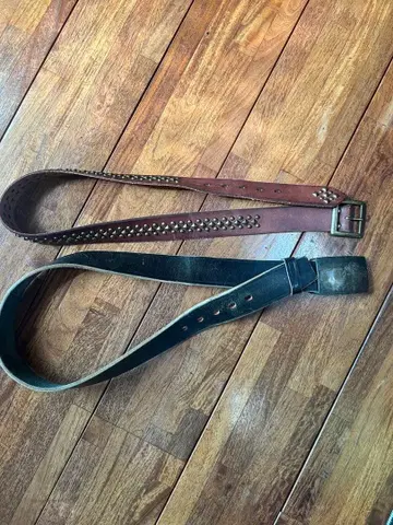 LEVI'S 가죽 블랙 벨트 341.85 빈티지