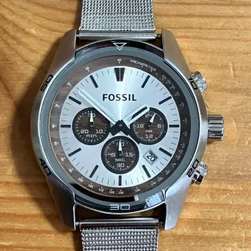 FOSSIL 크로노그래프 CH2565 남성용 손목시계 실버
