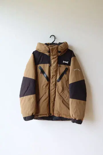 Schott 후드 부착 다운 자켓 베이지 사이즈 L 남성용 CN 완료