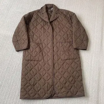 UNIQLO C 퍼프 테크 오버사이즈 코트 S 브라운
