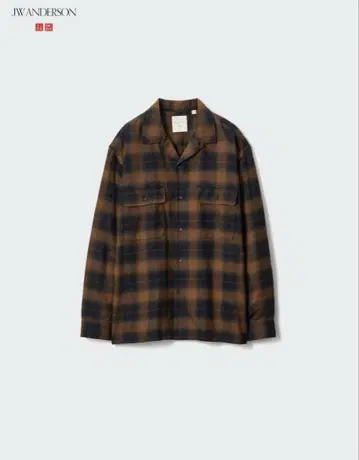 [새상품] 유니클로 JW ANDERSON 브러쉬드 코튼 오버사이즈 셔츠