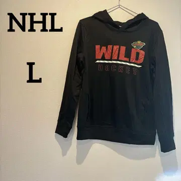 새상품급 NHL [ L ] 후드 부착 후드티 여성용 블랙 겨울 의류