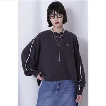 Champion 별주 사이드 라인 맨투맨/ROSE BUD