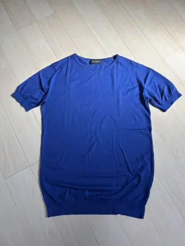 JOHN SMEDLEY 파랑 씨 아일랜드 코튼 T셔츠