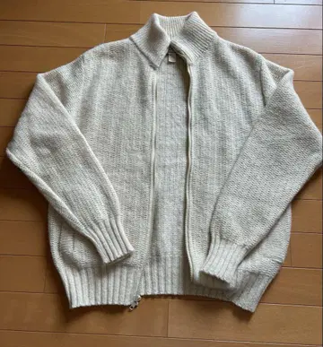 USA 엘엘빈 집업 니트 화이트 빈티지