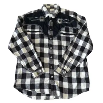 [ 즉시 구매 OK ] John Bamer 버팔로 체크 웨스턴 셔츠