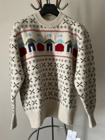 Herill 캐시미어 자카드 스웨터