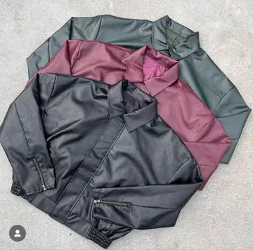 Fake Leather Zip Jacket