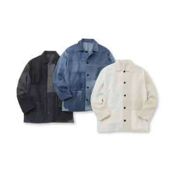 무인양품 연결되는 의류 데님 커버올 자켓