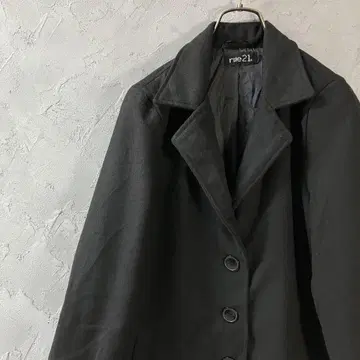 인기 컬러 빈티지 코트 심플 무지 검정 블랙 M 상당 HD10