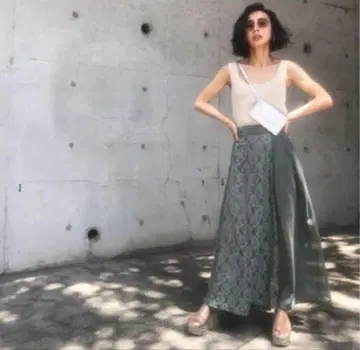 SHEER ASYMMETRY SKIRT 시어 비대칭 스커트