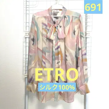 ETRO 새상품급 실크 100% 블라우스