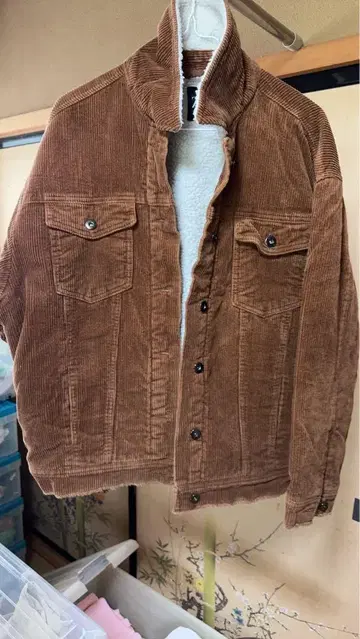Zara 브라운 코듀로이 자켓