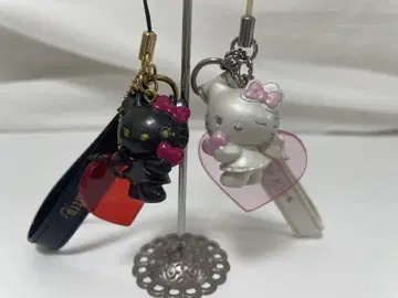 헬로키티 천사 악마 하트형 스트랩 2008년