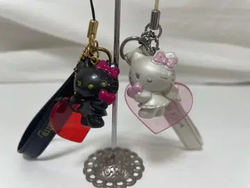 헬로키티 천사 악마 하트형 스트랩 2008년