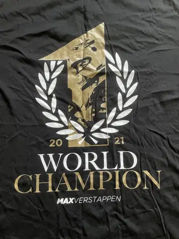 맥스 페르스타펜 2021 챔피언 셔츠 F1 레드불