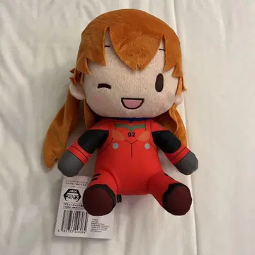 에반게리온 시리즈 후와푸치M 봉제 인형 아스카 윙크ver. A