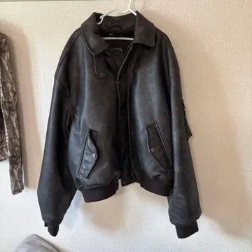 파격 ZARA 블랙 봄버 자켓 L