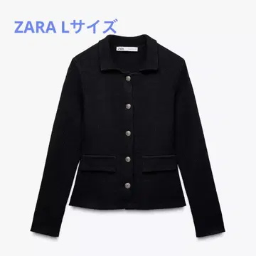 ZARA 버튼 니트 가디건 L 사이즈 네이비 블루