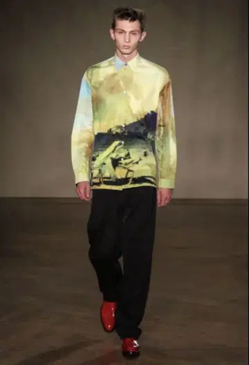 폴스미스 투 턱 와이드 트라우저스