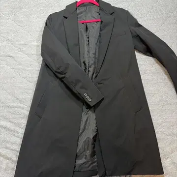 STUDIOUS 블랙 체스터 코트 S