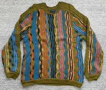 COOGI 쿠지 멀티 컬러 니트 스웨터
