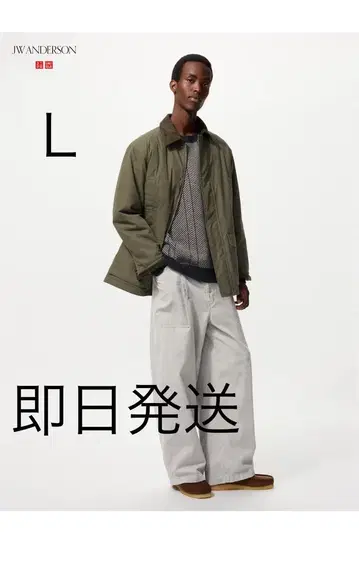 유니클로 JWA 코듀로이 워크 팬츠 L 그레이