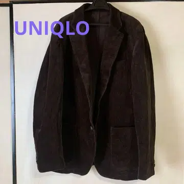 [ UNIQLO 유니클로 ] 남성용 다크 브라운 코듀로이 블레이저