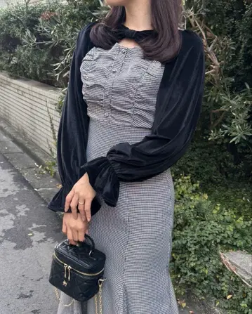 Anmile 프론트 리본 원피스