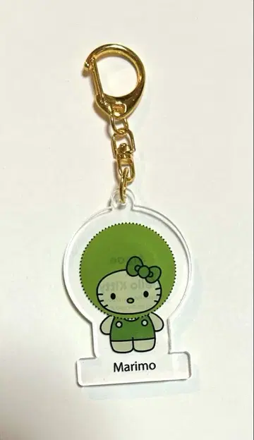 오사카 간사이 박람회 일본관 헬로키티 시크릿 키링 마리모